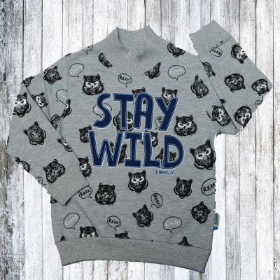 Джемпер Водолазка с начёсом Stay Wild  р.116