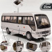 Автобус металлический 21x6x8,5см арт.2452 черный